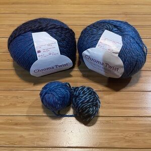 Knit Picks Chroma Twist Worsted Weight Yarn in Blue Cousteau